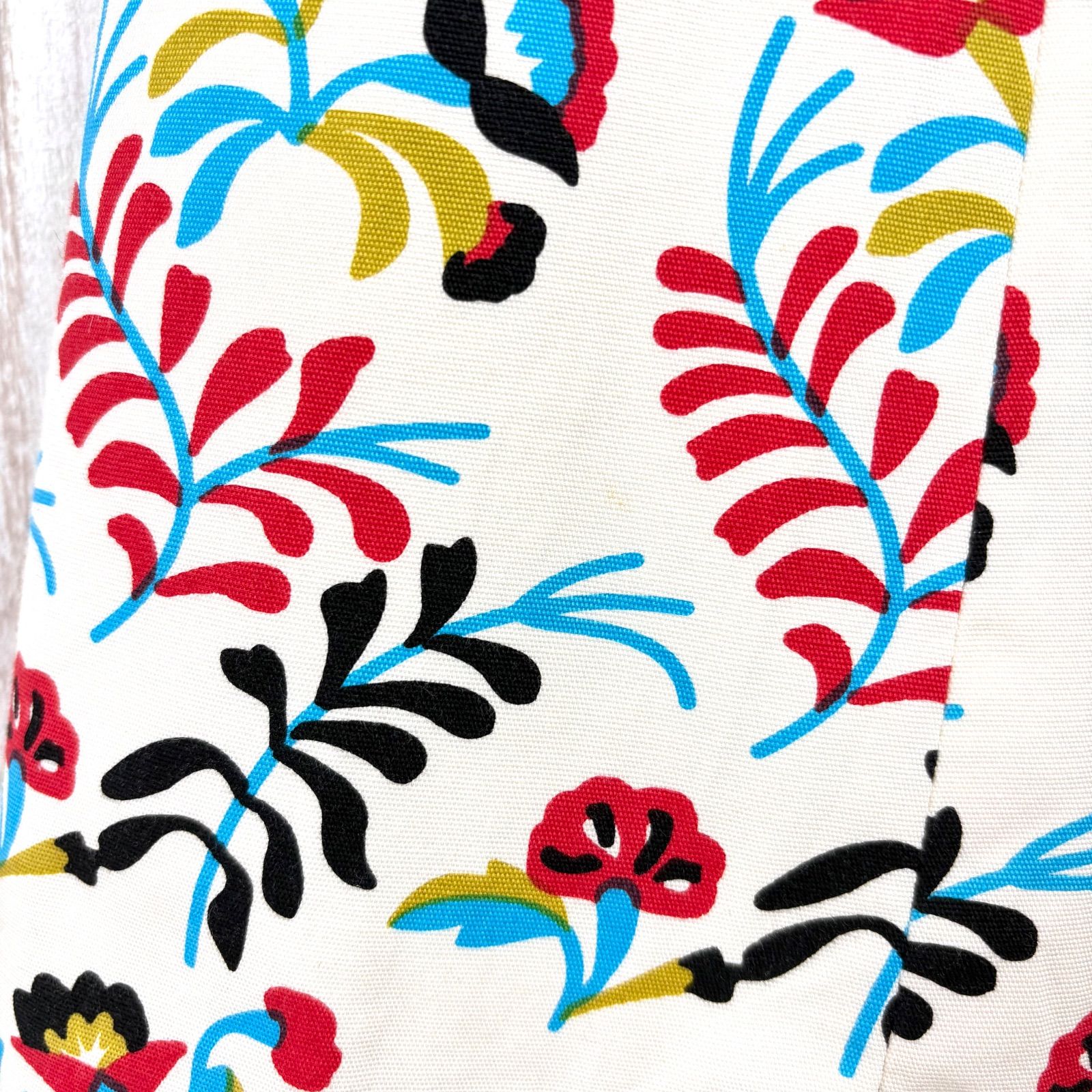 MOSCHINO モスキーノ 花柄 総柄 ロングジャケット コート ホワイト 