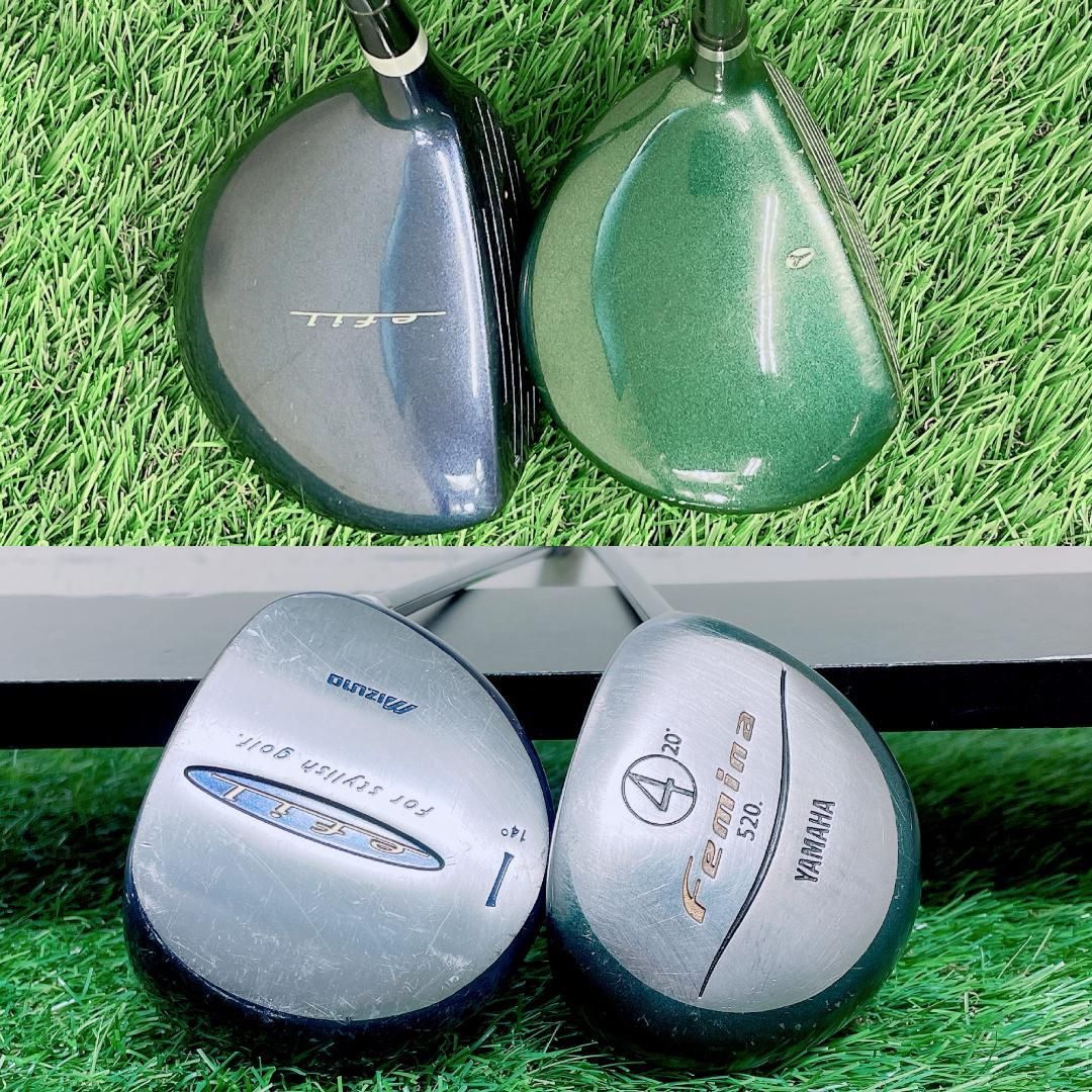 レディース 初心者 ゴルフクラブ セット ミズノ入り バッグ付き J3956 