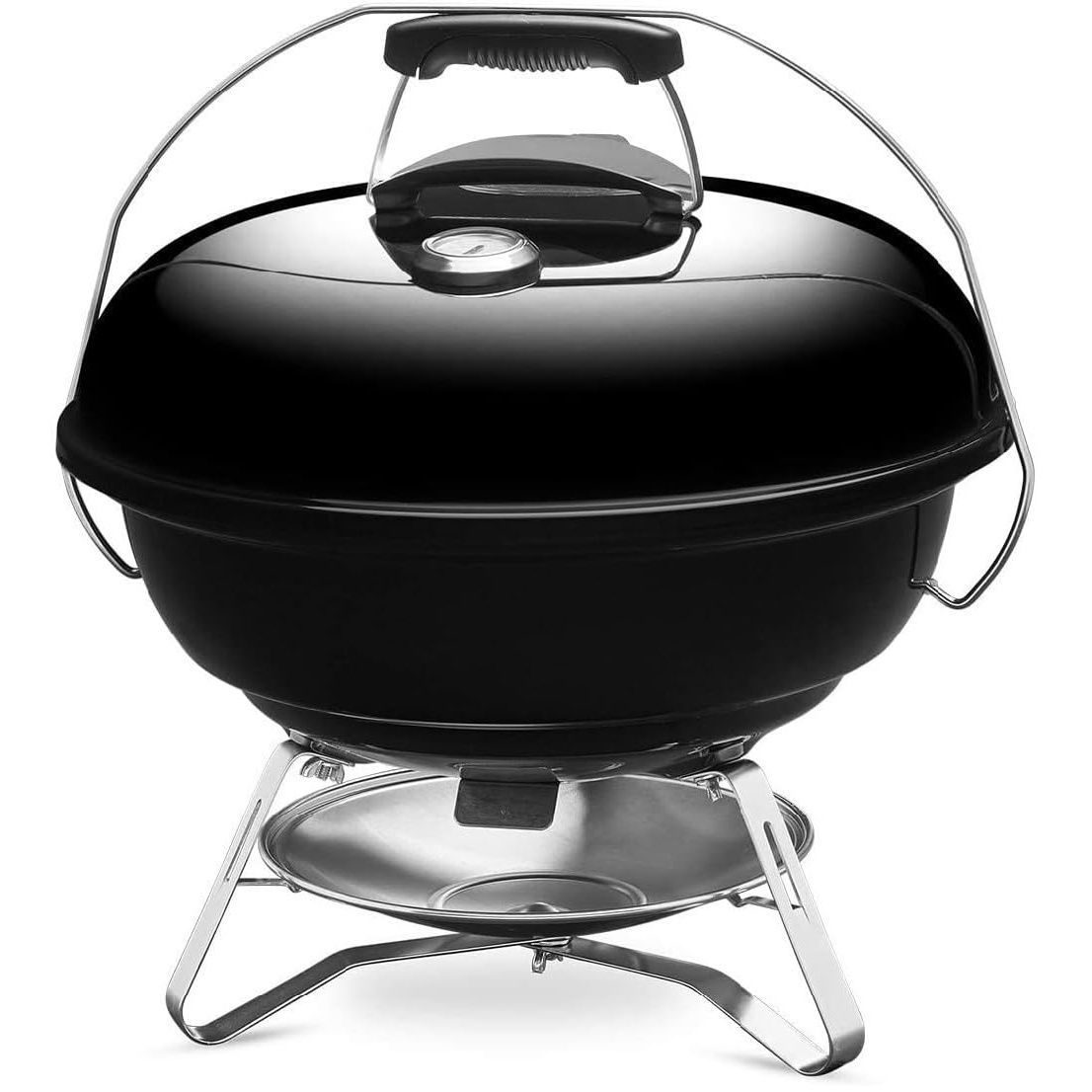 Weber(ウェーバー) バーベキュー コンロ 直径47cm ジャンボジョー キャンプ 焚火台 6-8人用【日本正規品10年】温度計付き 1211308 ブラック 焚き火台