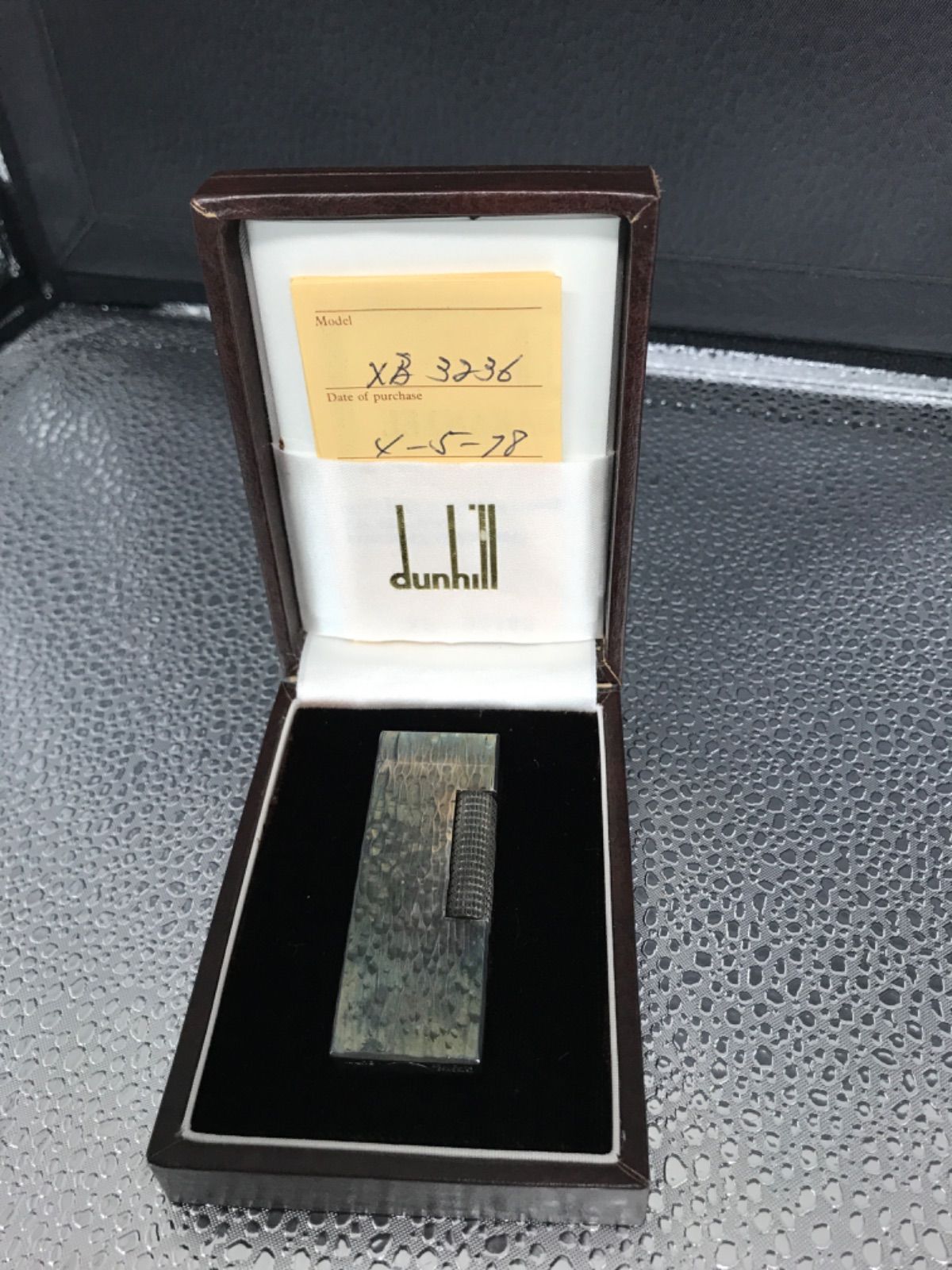 AOK dunhill オイルライター 1978年に購入されたヴィンテージのdunhill