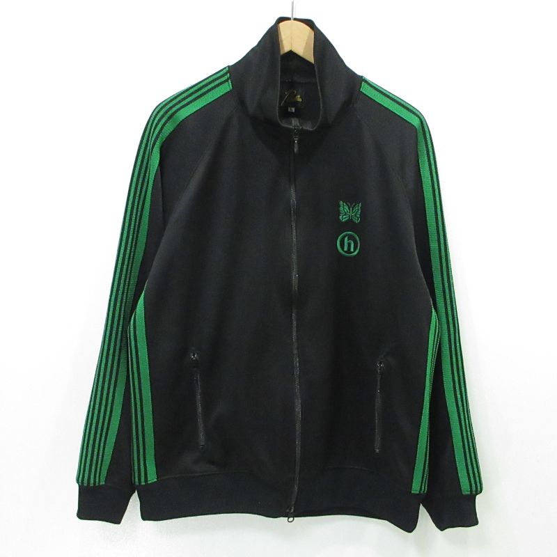 【三重本店】 中古 Needles × Hidden NY | ニードルス × ヒドゥン ニューヨーク ジャージ トラックジャケット KP972 ブラック サイズ：L 【104】