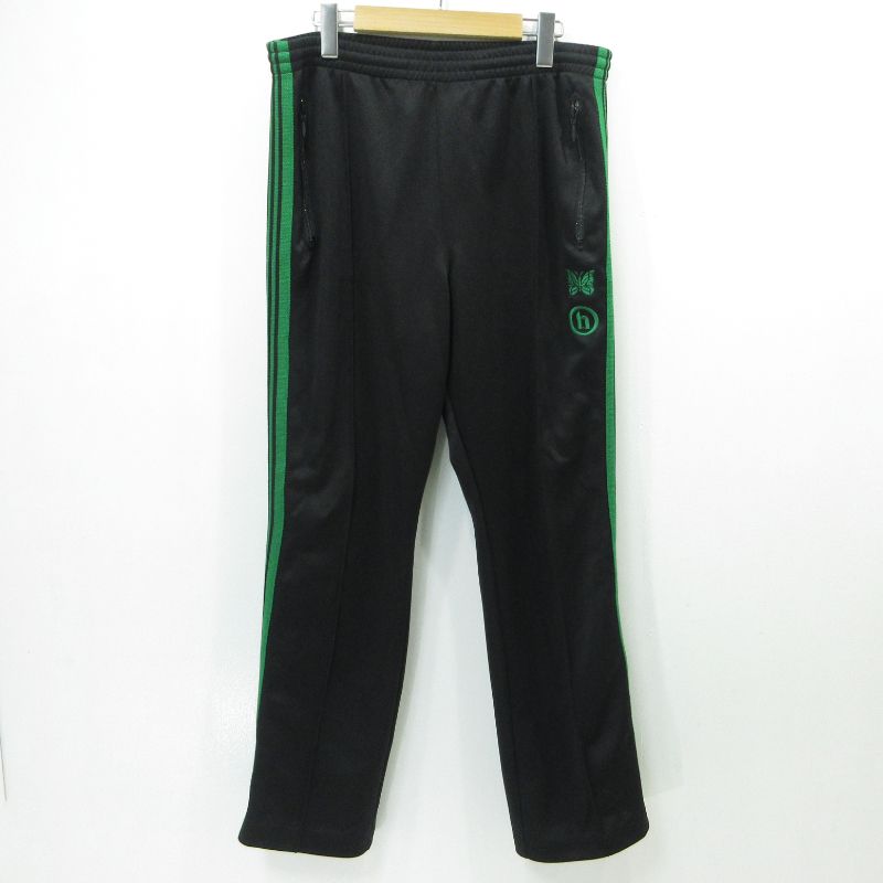 【三重本店】 中古 Needles × Hidden NY | ニードルス × ヒドゥン ニューヨーク トラックパンツ ジャージ NARROW TRACK PANT KP973 ブラック サイズ：L 【107】