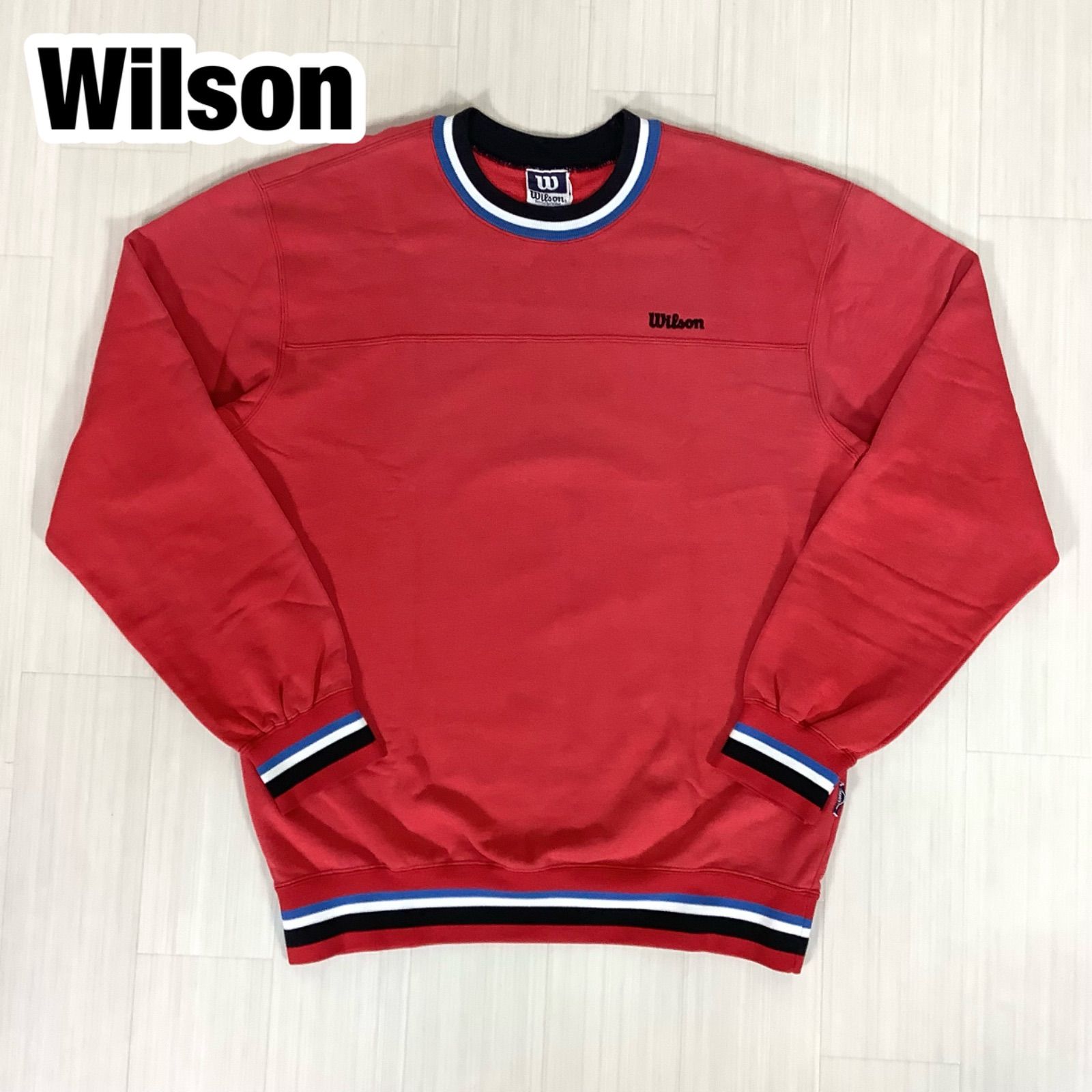 Wilson ウィルソン 刺繍ロゴ リンガースウェット トレーナー L相当 