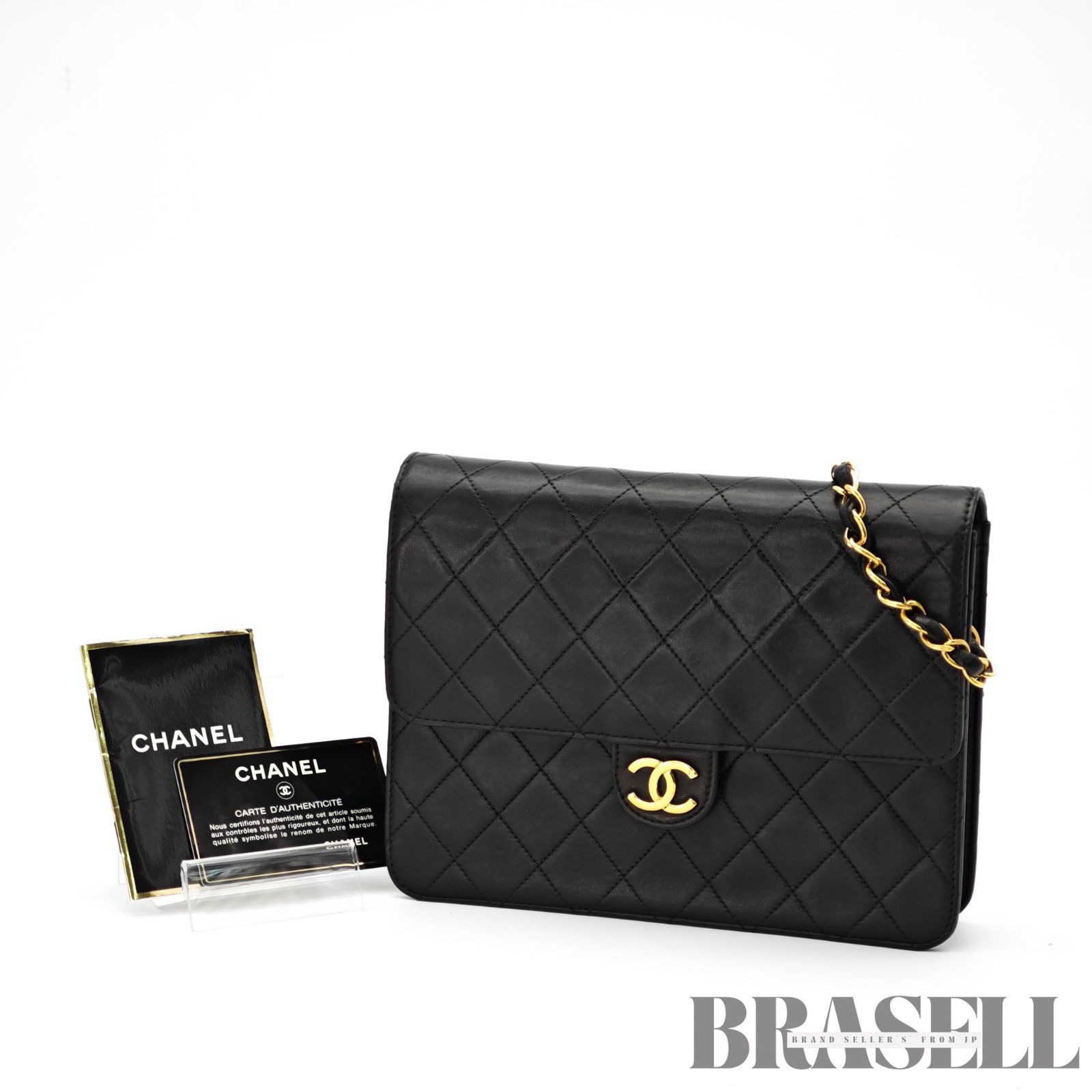 CHANEL マトラッセ プッシュロック バッグ ショルダーバッグ フラップ 