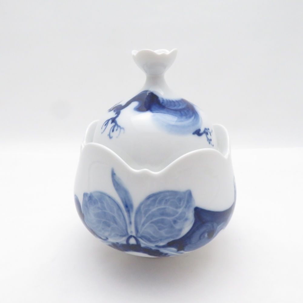 未使用 MEISSEN マイセン ブルーオーキッド 23925 シュガーポット