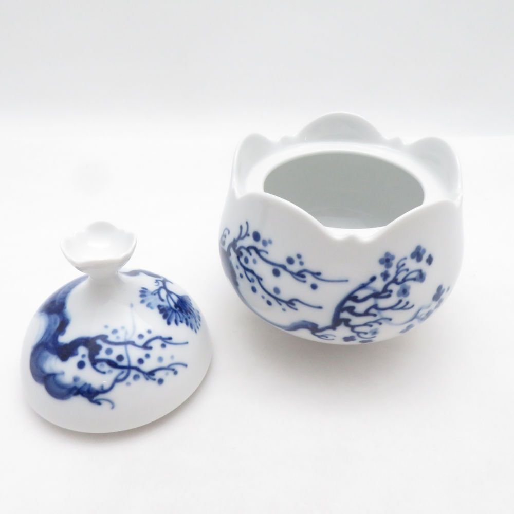 未使用 MEISSEN マイセン ブルーオーキッド 23925 シュガーポット