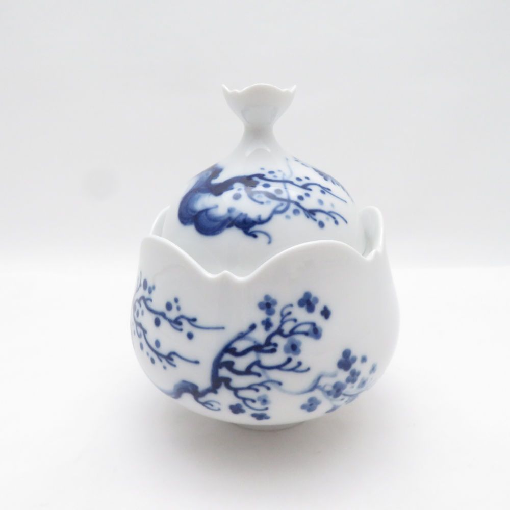 未使用 MEISSEN マイセン ブルーオーキッド 23925 シュガーポット