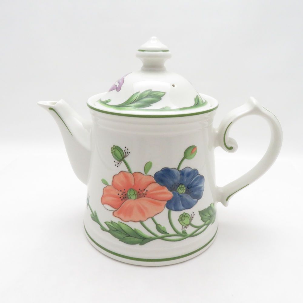 Villeroy&Boch ビレロイ＆ボッホ Amapola アマポーラ ティーポット 茶器 花 廃盤 希少 レア ドイツ ポーセリン SU14153B4