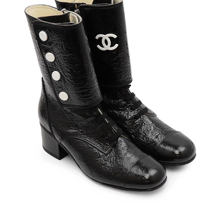 希少・美品】CHANEL シャネル ブーツ サイズ 40 レディース ロゴ ココ