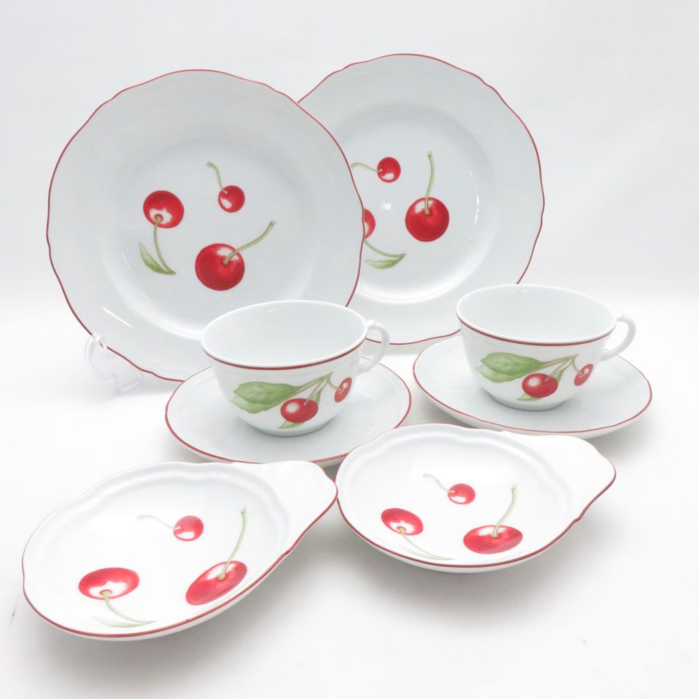 【新品・未使用】 リチャードジノリ チェリー柄 食器6枚セット Richard Ginori リチャードジノリ アンティコチェリー ティーカップ