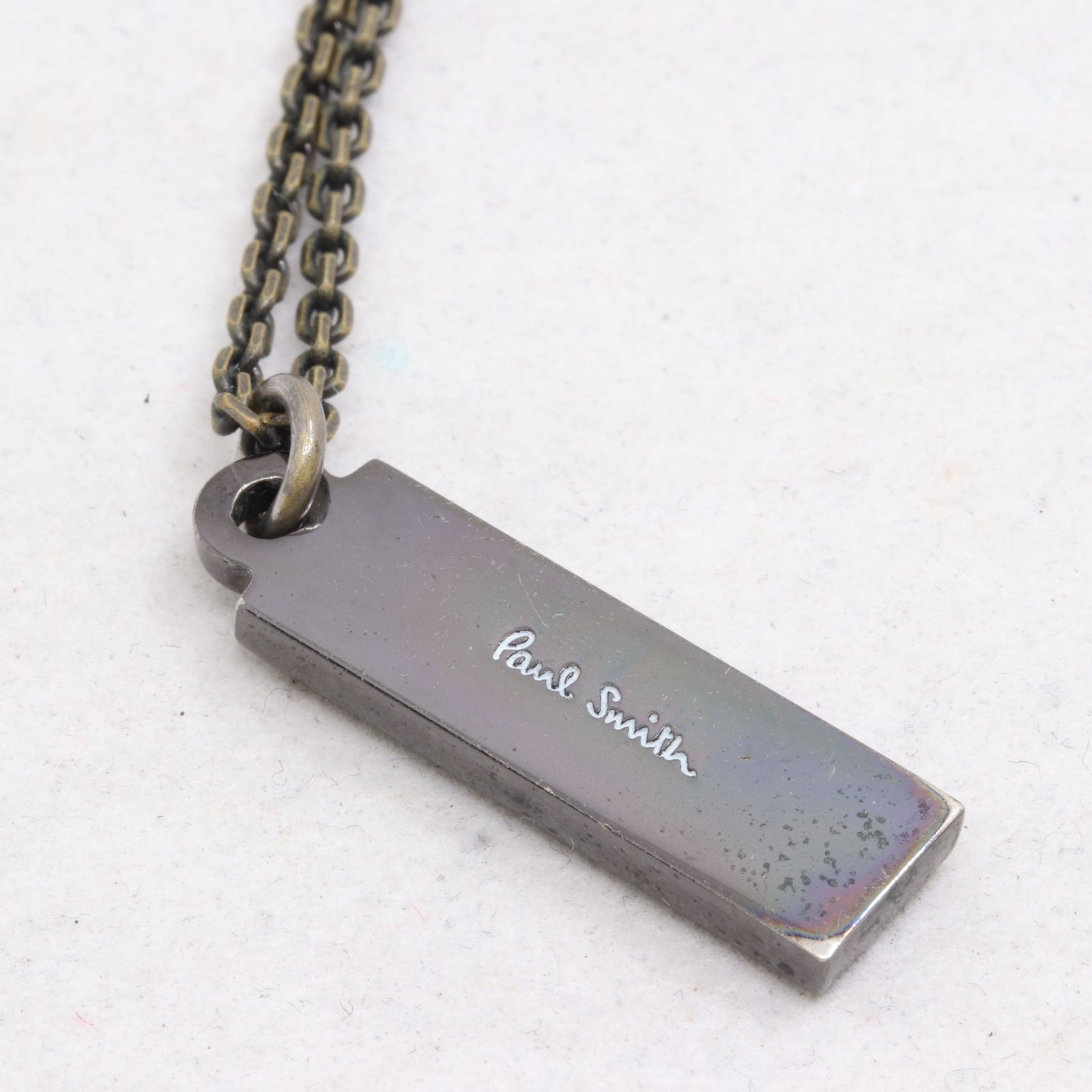 IT5YVAWYQGX4 Paul Smith ポールスミス プレートロゴ クローム加工