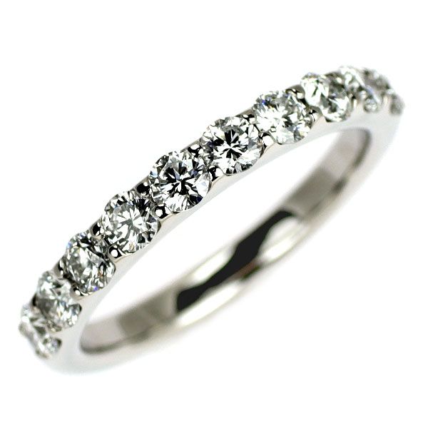 ヴァンドーム青山 Pt950 ダイヤモンド リング 0.66ct ハーフエタニティ