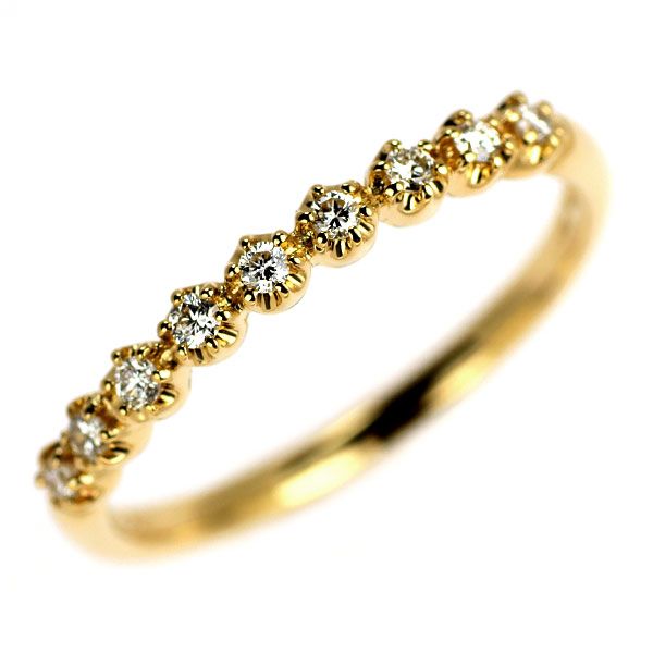 スタージュエリー K18YG ダイヤモンド リング 0.12ct - メルカリ