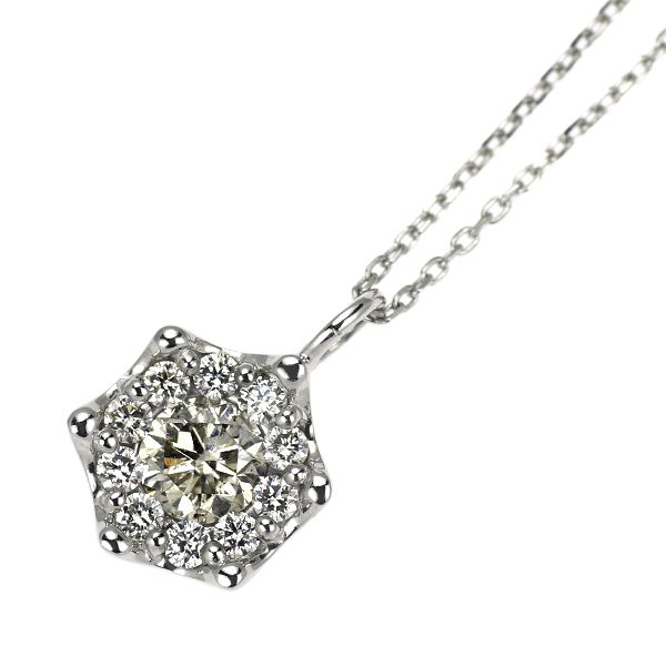 Pt900/ Pt850 ダイヤモンド ペンダントネックレス 0.31ct - メルカリ
