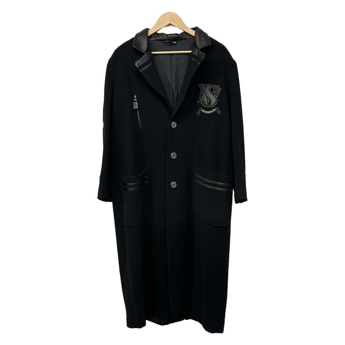 VALENZA PO(バレンザポー) コート サイズ40 M メンズ美品 - 黒 長袖/肩 
