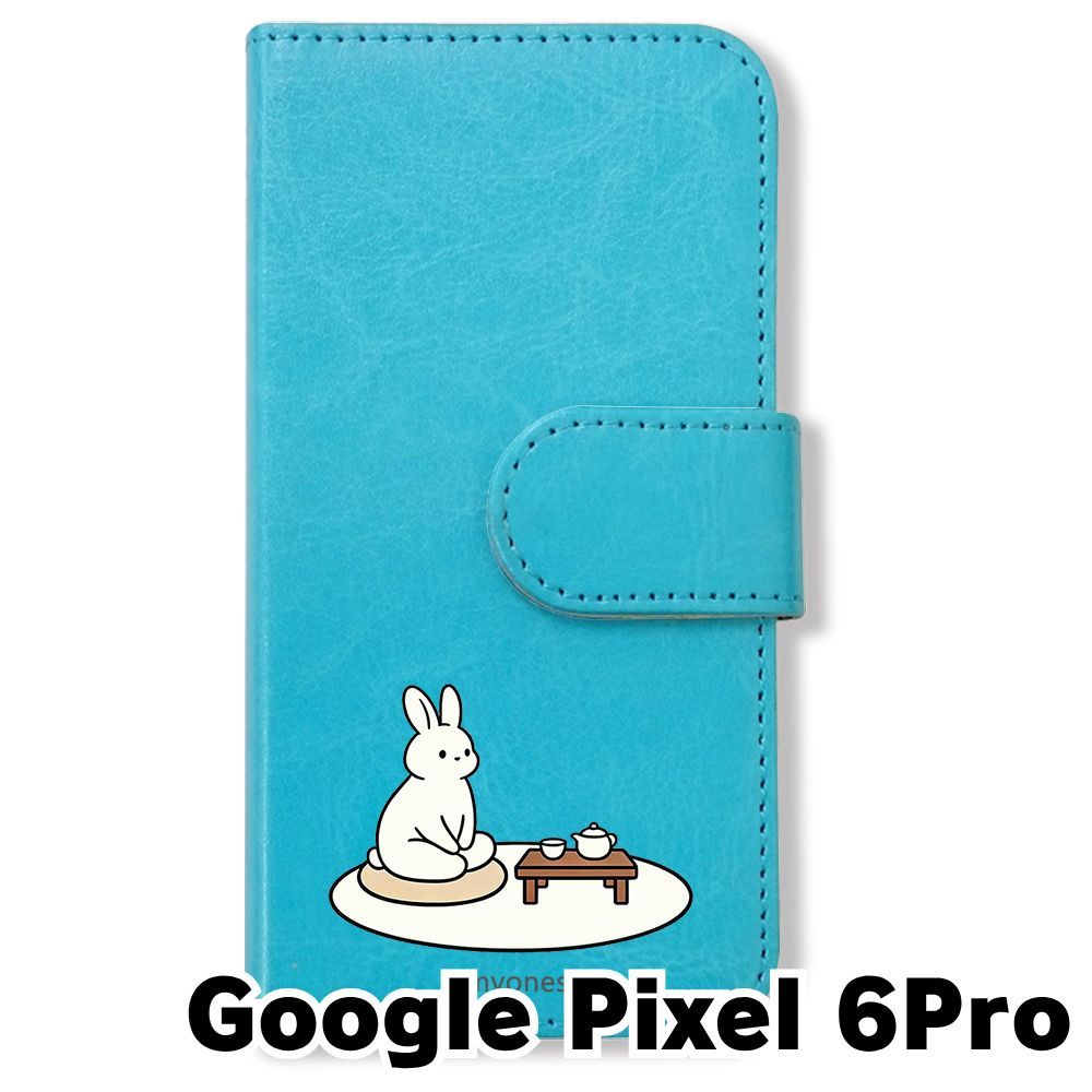 新品未使用】 Google Pixel 6 Pro 手帳型スマホ ケース (色：ブルー