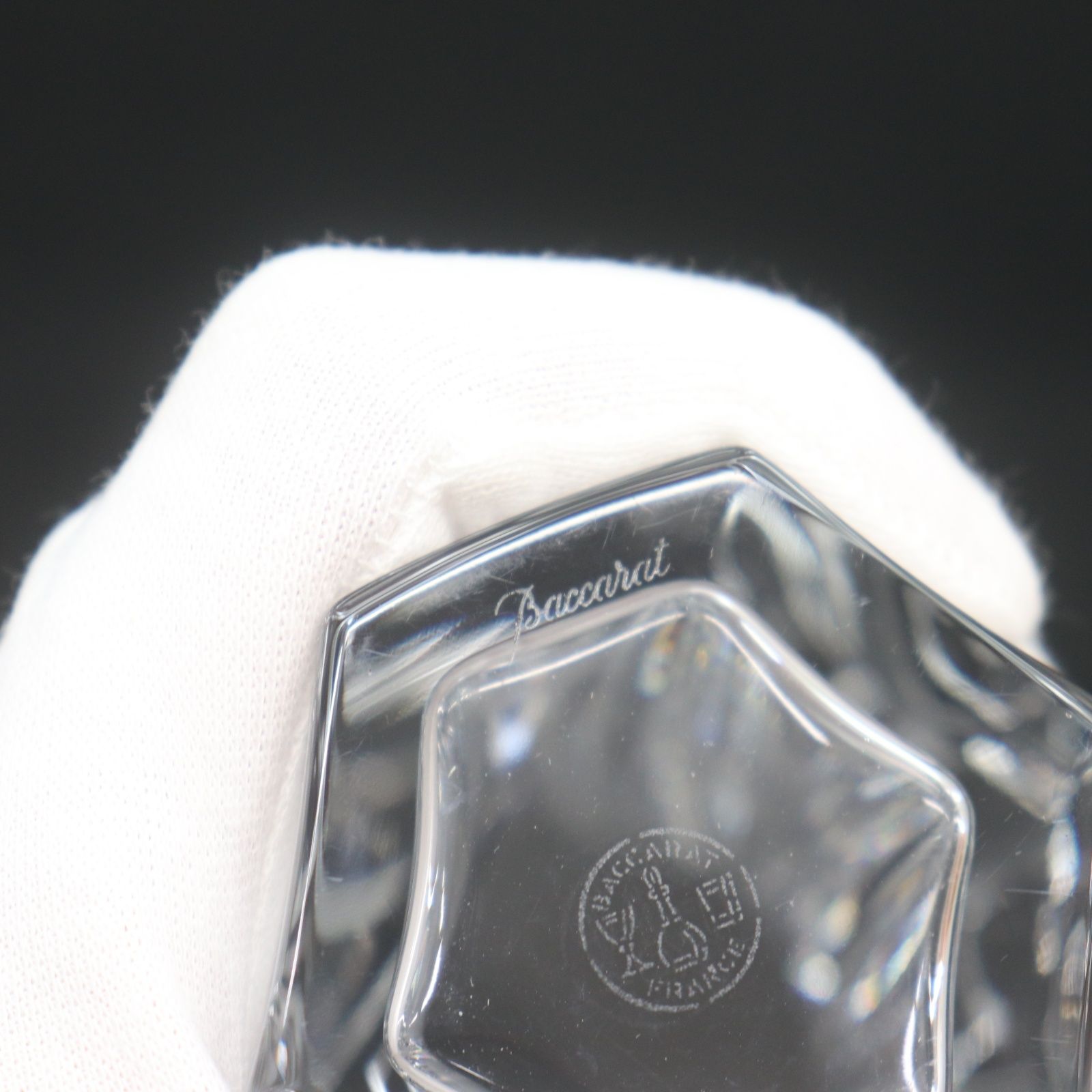 IT8J77U0B0IE 美品 Baccarat バカラ GINGO ギンコ フラワーベース 花瓶