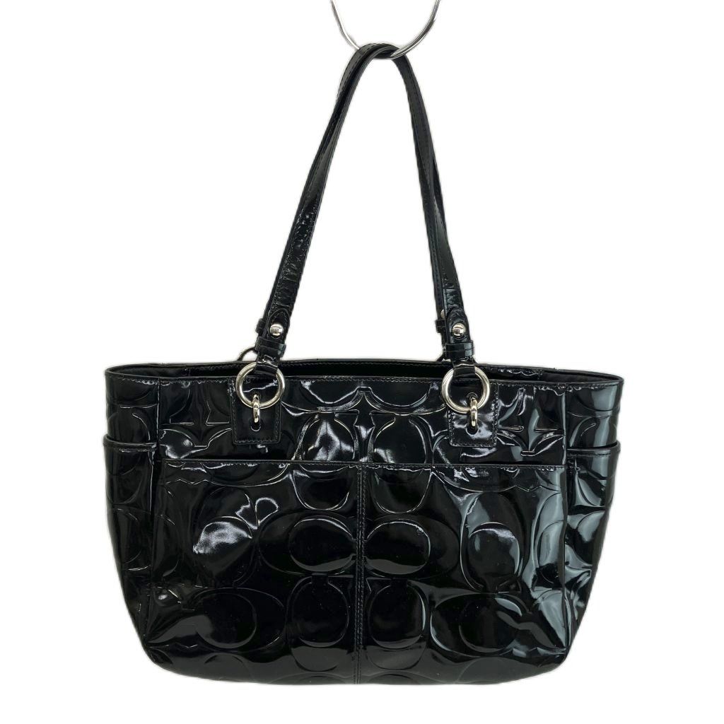 COACH トートバッグ コーチ COACH トートバッグ ワンショルダー エナメル シグネチャー