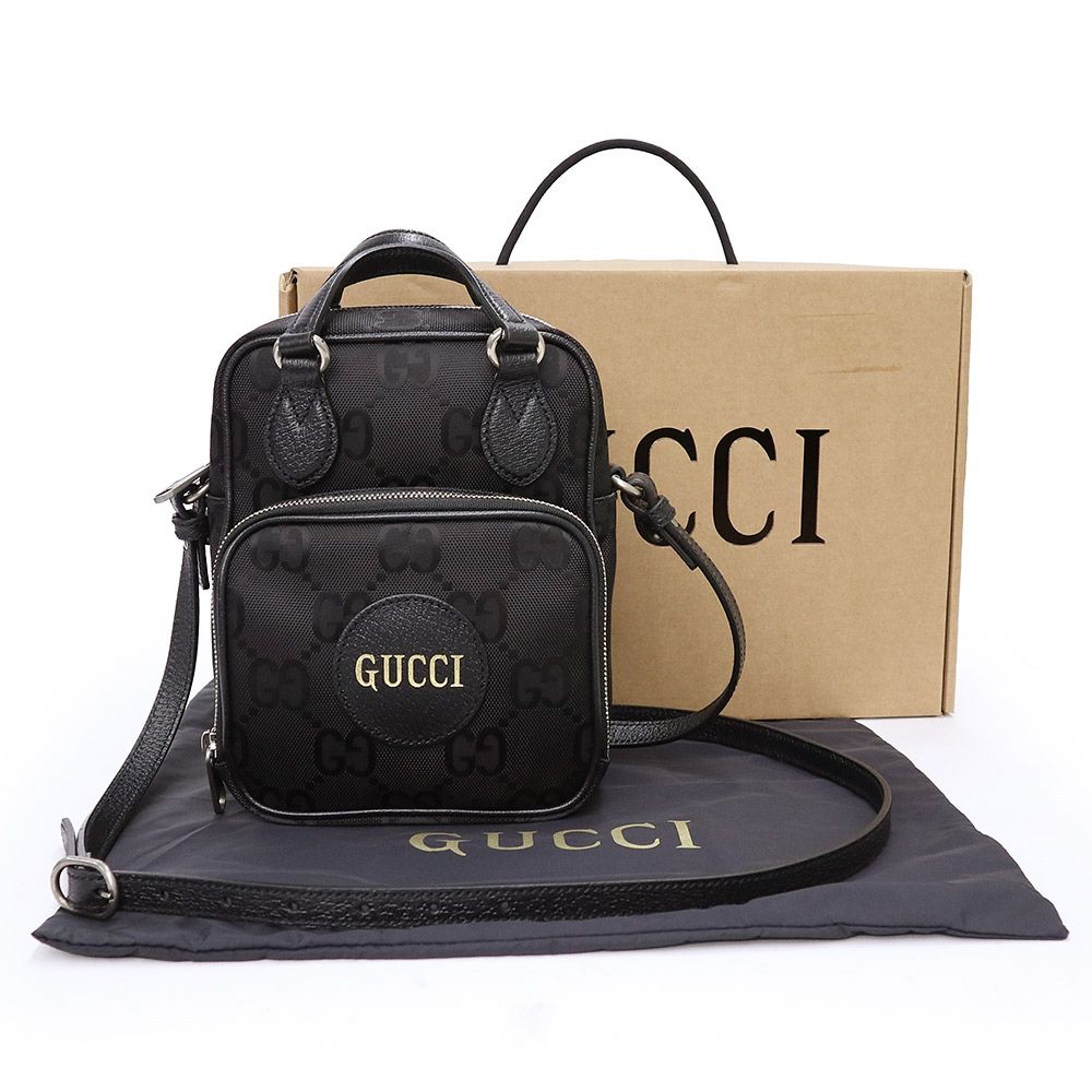 グッチ 625850 グッチ オフ ザ グリッド GGナイロン レザー ブラック