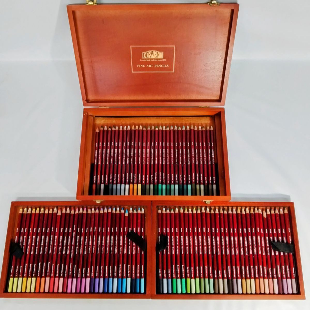 文房具 DERWENT/PASTEL PENCILS/90色/木箱セット/文具//
