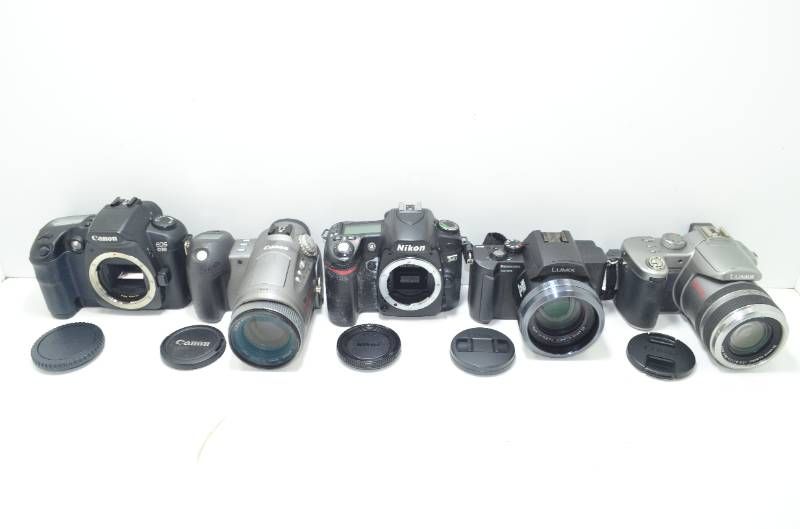 ● 【送料無料】　キヤノン Canon EOS D30 ニコン Nikon D80 パナソニック LUMIX DMC-FZ10 FZ30 カメラ まとめ ジャンク