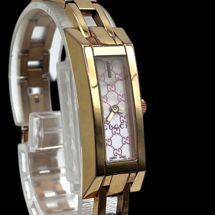 新品電池 稼働品 GUCCI グッチ レディース腕時計 110 Gリンク クォーツ