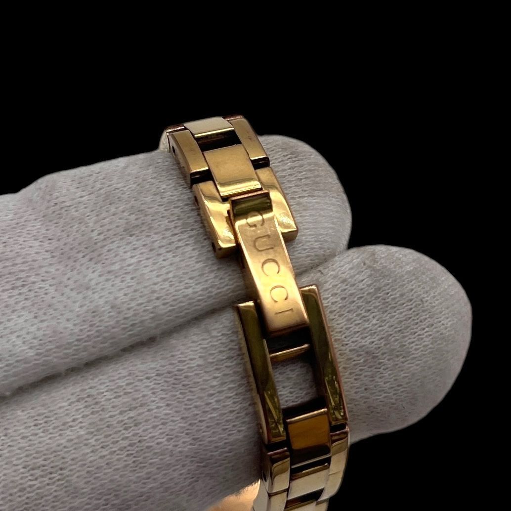 新品電池 稼働品 GUCCI グッチ レディース腕時計 110 Gリンク クォーツ