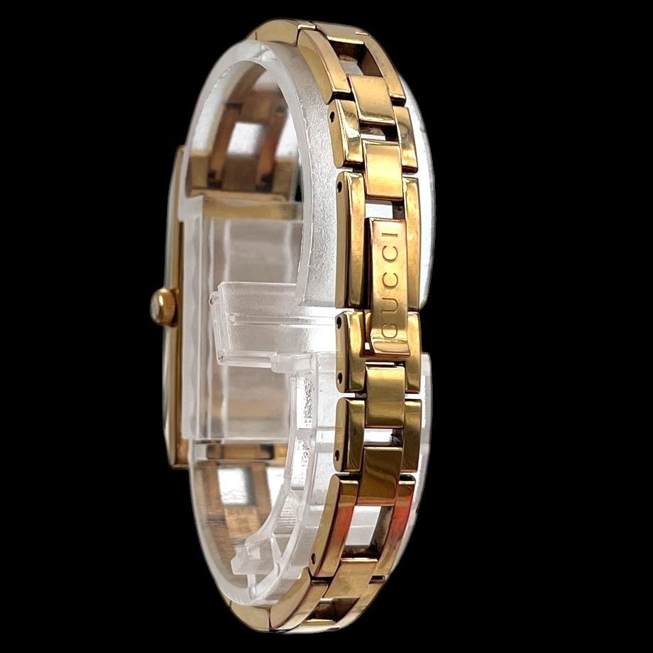 新品電池 稼働品 GUCCI グッチ レディース腕時計 110 Gリンク クォーツ
