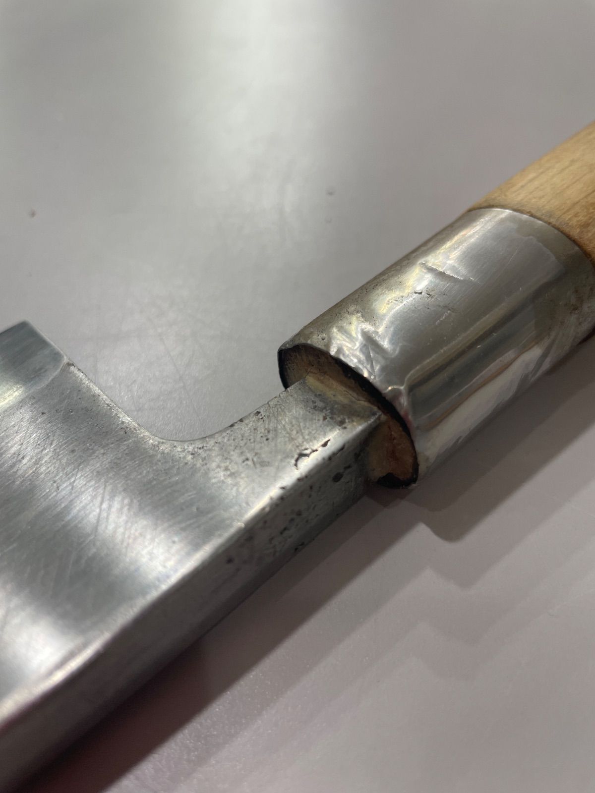 請合　堺菊守　出刃包丁　木製持ち手　プロ用　料理人　割烹　魚屋　市場　調理道具　堺包丁　大阪　関