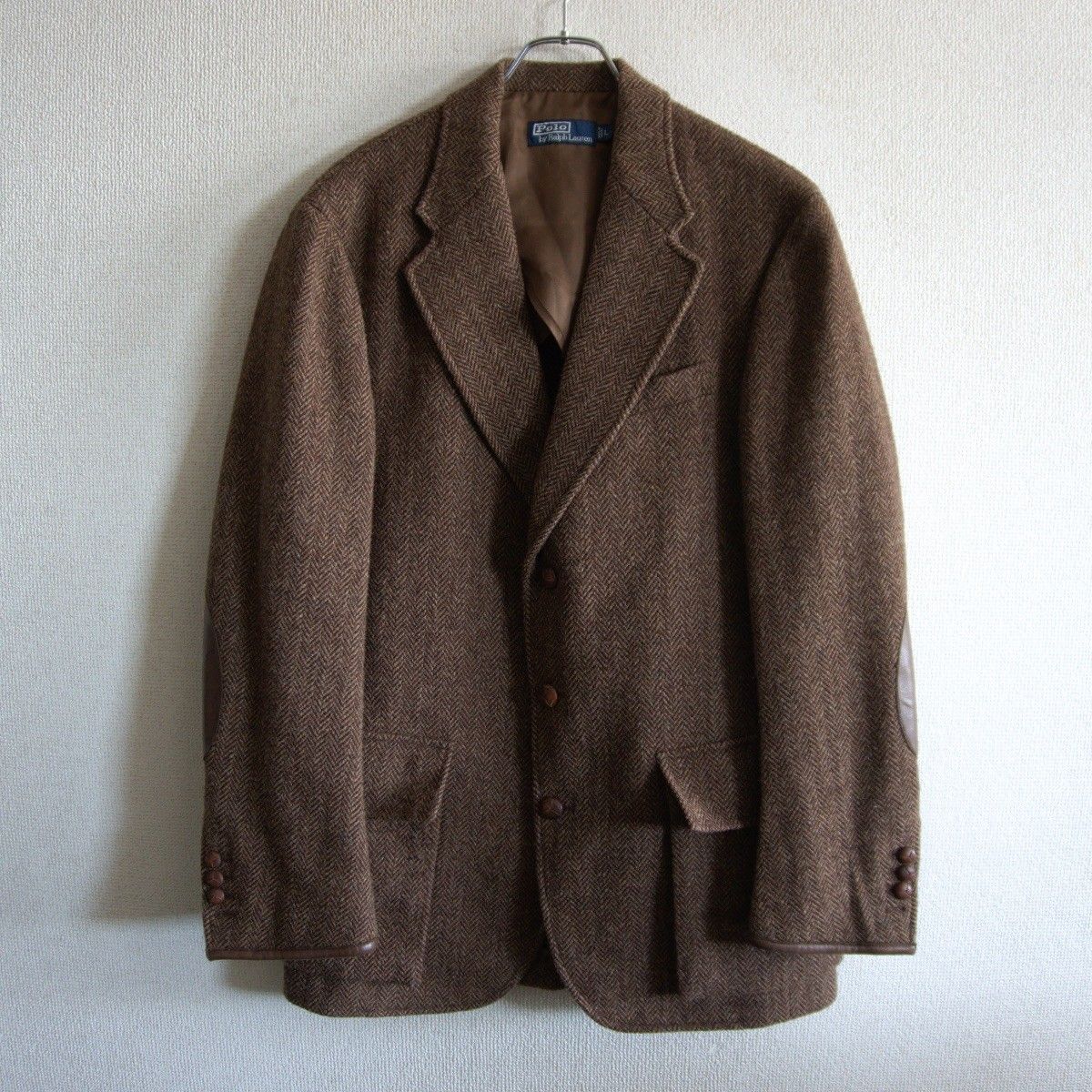 最高級品】POLO RALPH LAUREN【ウールツイード エルボーパッチ 