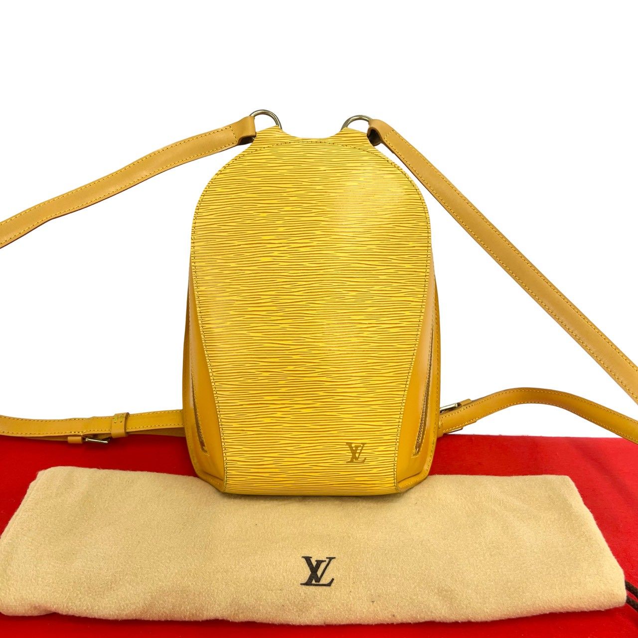 Louis Vuitton エピレザー バックパック イエロー 極 美品 LOUIS VUITTON ルイヴィトン ヴィンテージ マビヨン エピ
