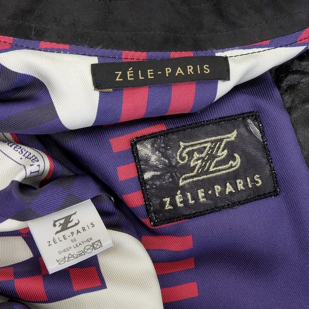 超美品 ゼルパリ ZELE-PARIS 現行タグ 最高峰 シープ ＆ クロコダイル