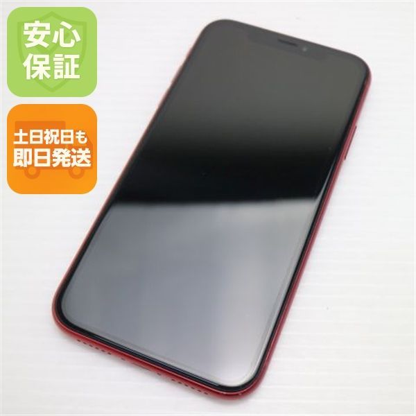 美品 SIMフリー iPhoneXR 64GB レッド RED スマホ 白ロム 即日発送