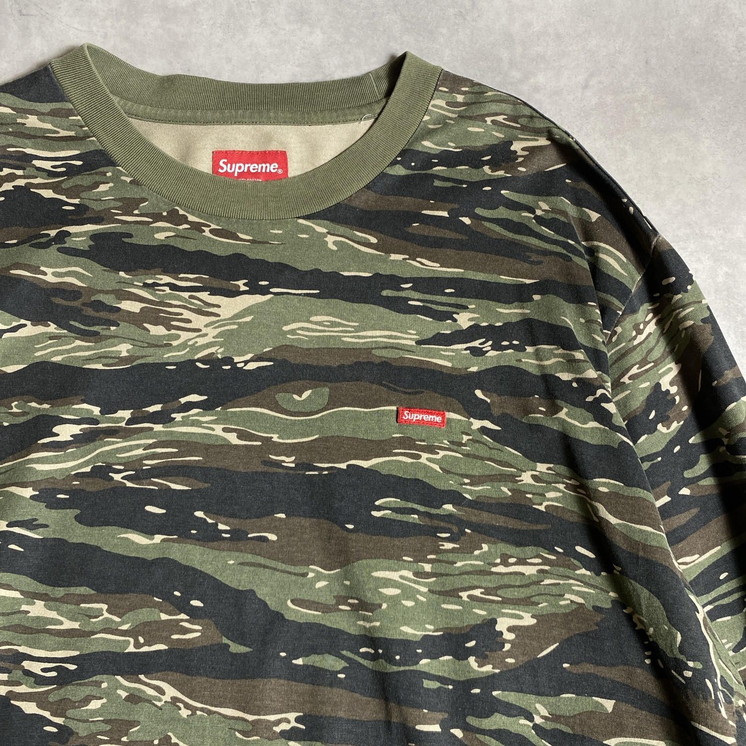 GQ5649◇Supreme : Small Box L/S Tee◇L◇Camo タイガーカモ