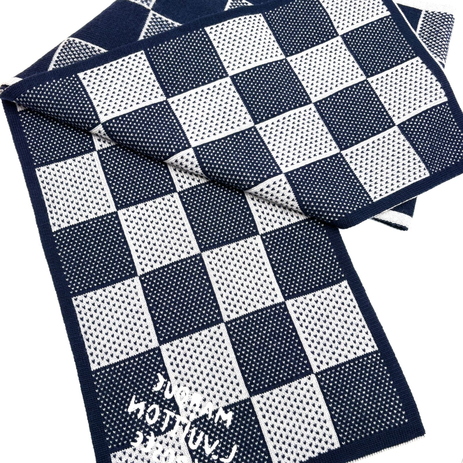 未使用保管品 ルイヴィトン LOUIS VUITTON ダミエ ヘリテージ マフラー