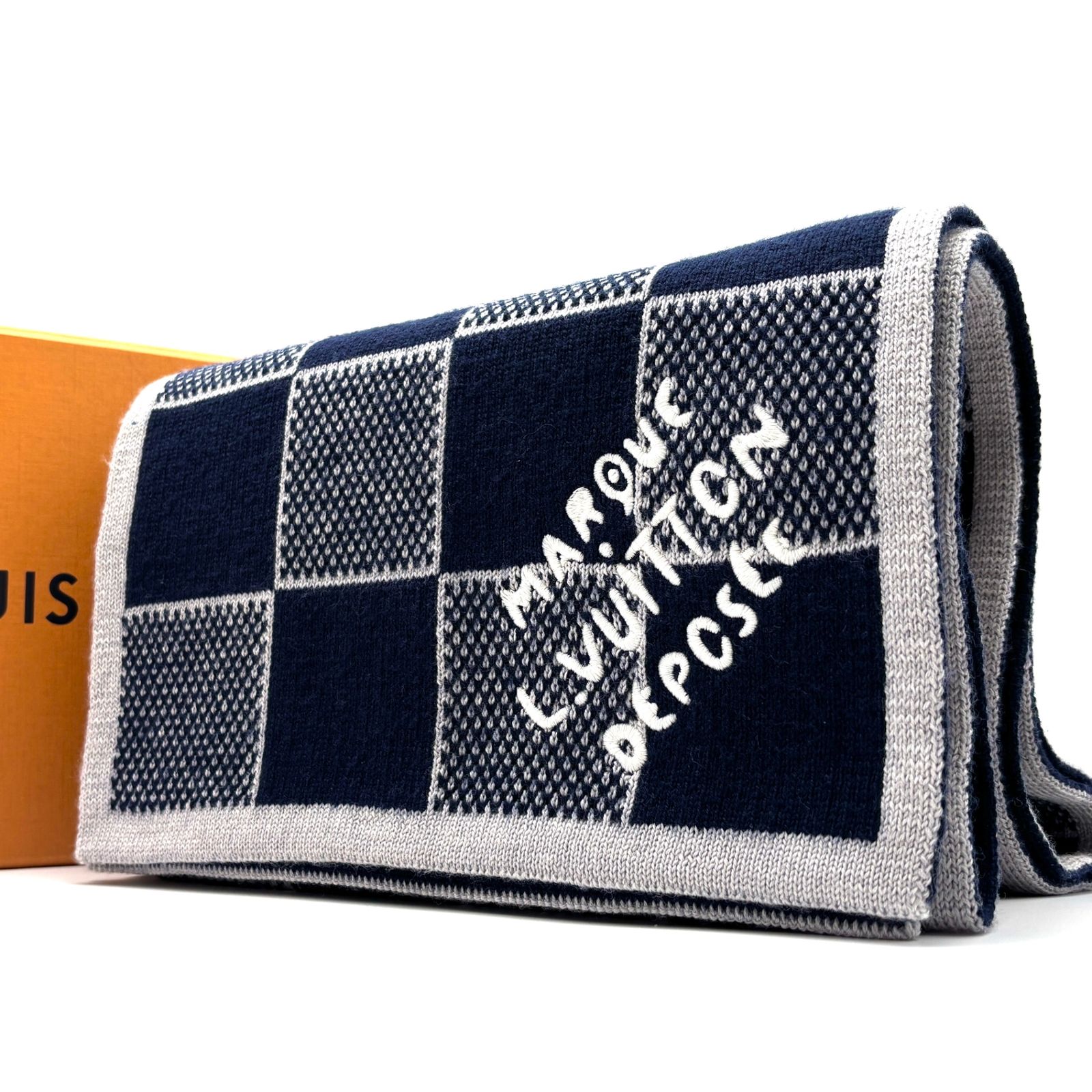 LOUIS VUITTONマフラー・ダミエ ヘリテージM90766 未使用保管品 ルイヴィトン LOUIS VUITTON ダミエ ヘリテージ マフラー