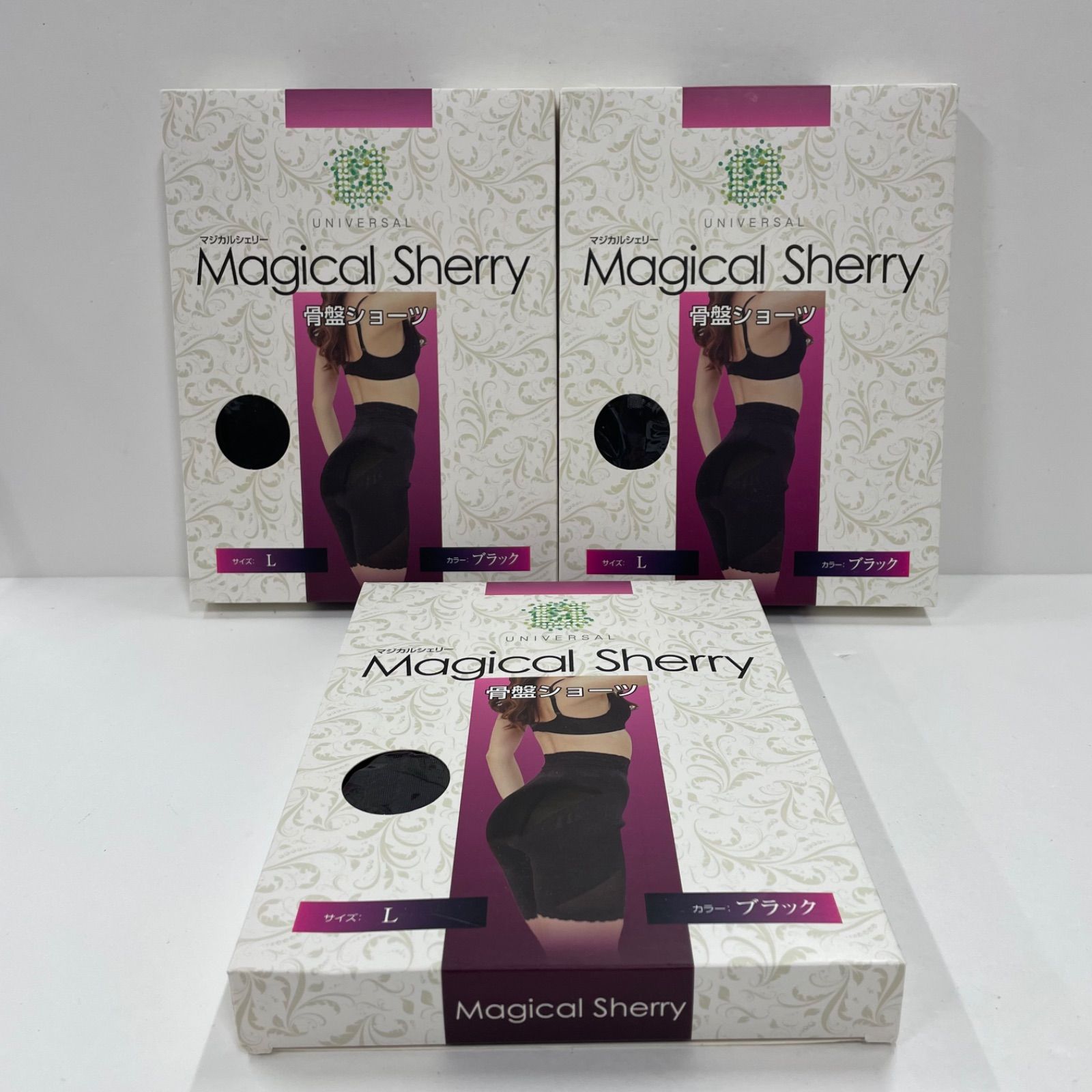 K2991 Magical Sherry マジカルシェリー 骨盤ショーツ ブラック Lサイズ 計3点セット