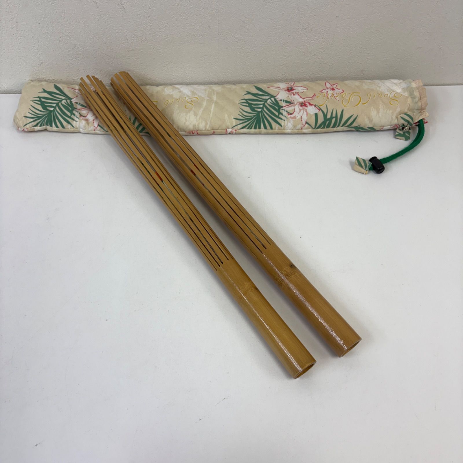 푸이 리훌라 댄스 약 50cm 대나무 하와이안 포크 타악기 케이스 포함
