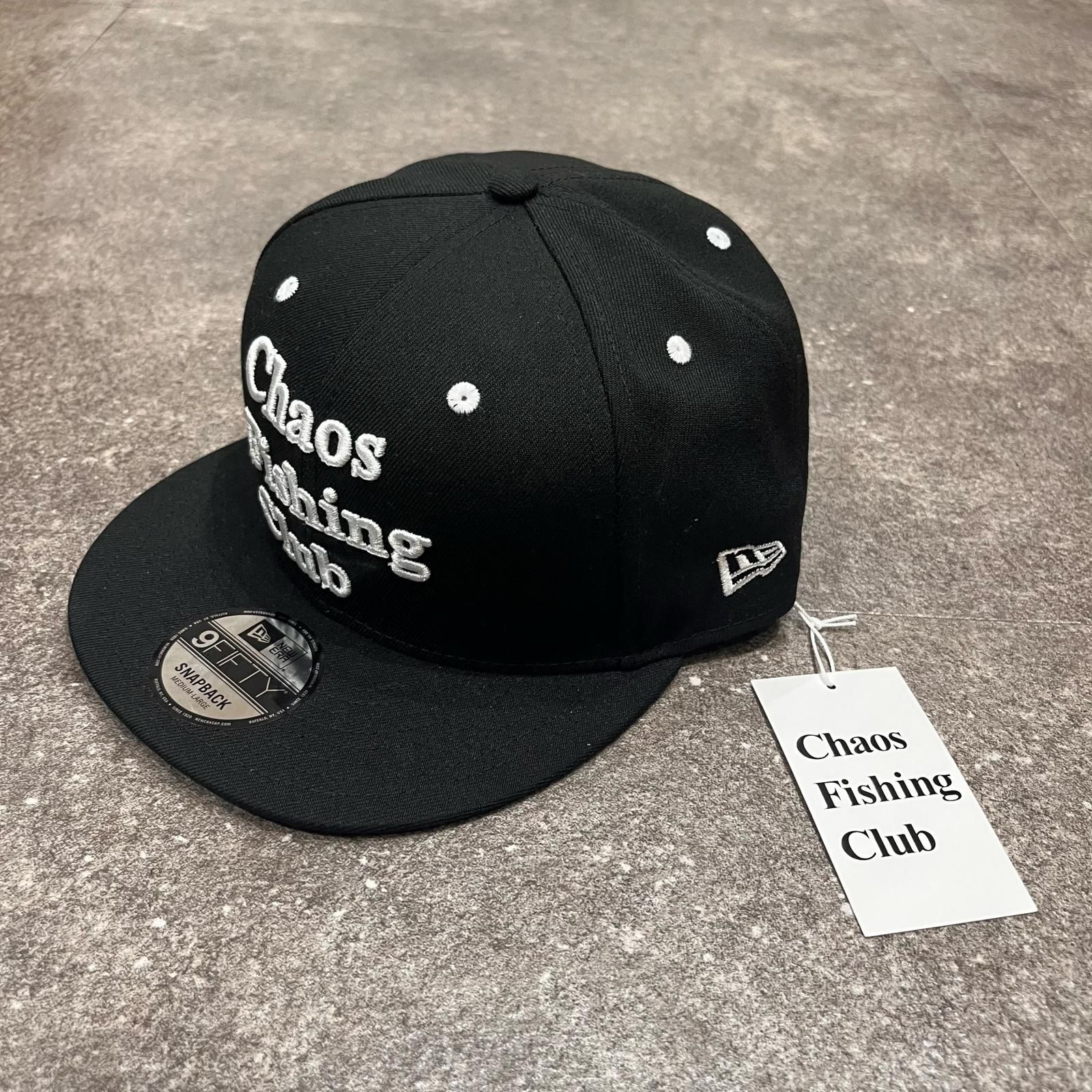 Chaos Fishing Club NEWERA Logo Cap コラボ 刺繡キャップ 帽子