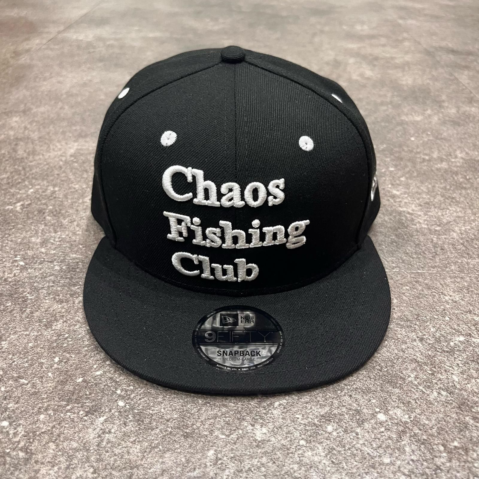 Chaos Fishing Club NEWERA Logo Cap コラボ 刺繡キャップ 帽子