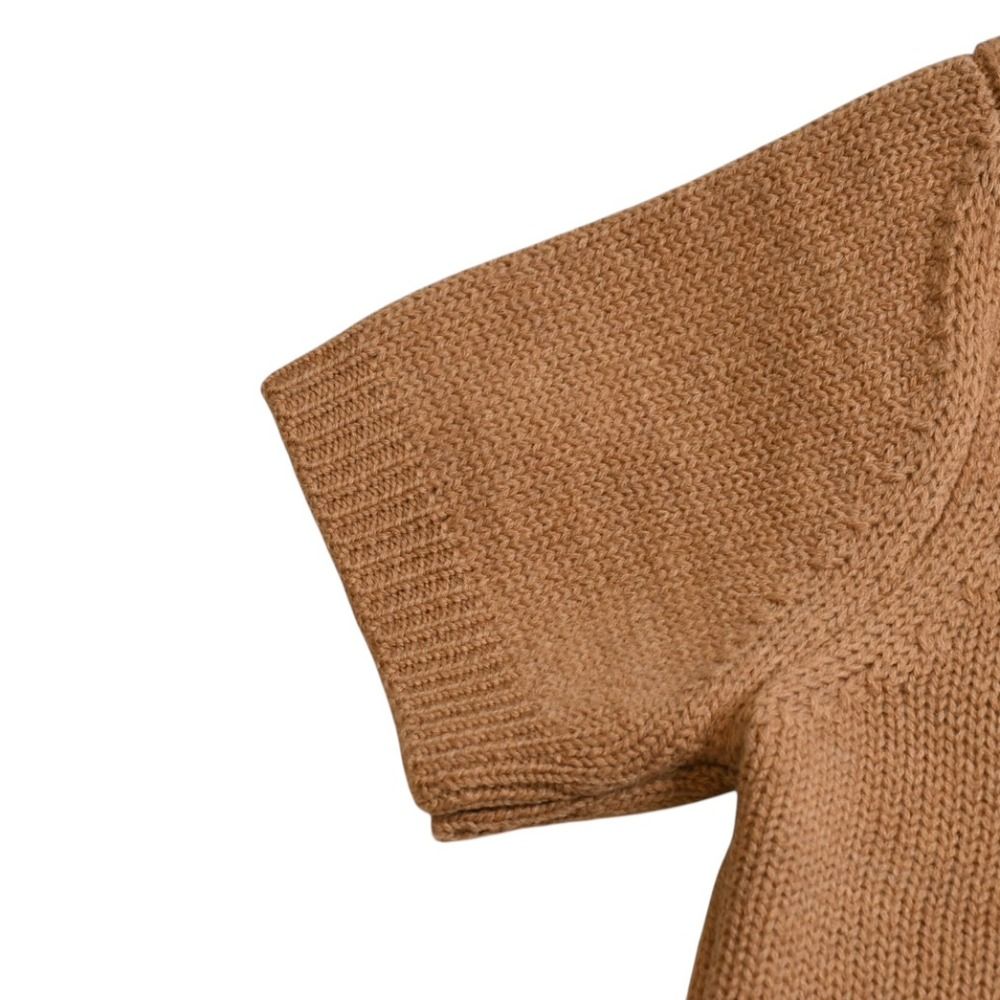 極美品 MIUMIU ミュウミュウ 半袖 Knit ニット ベージュ 0000ET