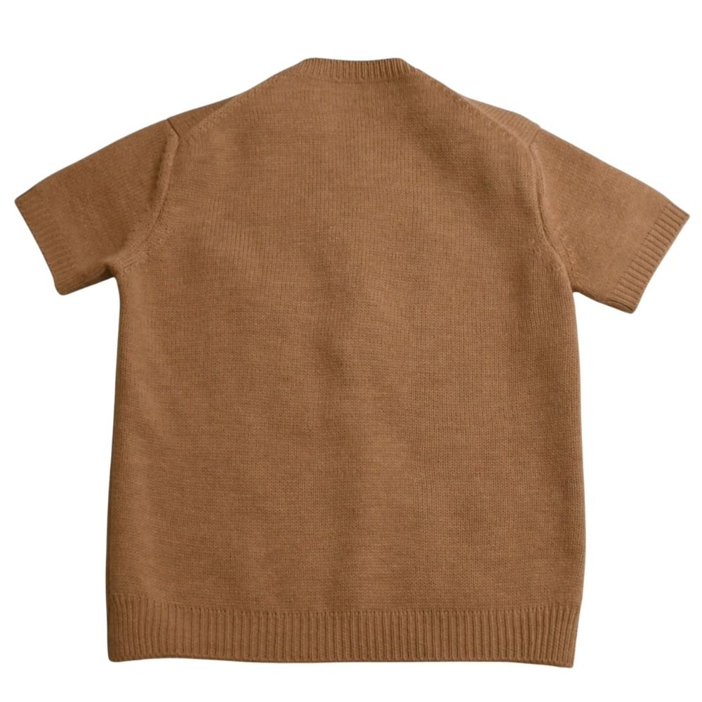 極美品 MIUMIU ミュウミュウ 半袖 Knit ニット ベージュ 0000ET