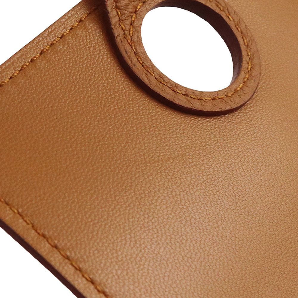 エルメス ドゴン トゴ Bronze Dore ブロンズドレ D刻印 カードケース