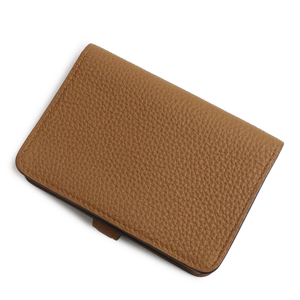 エルメス ドゴン トゴ Bronze Dore ブロンズドレ D刻印 カードケース