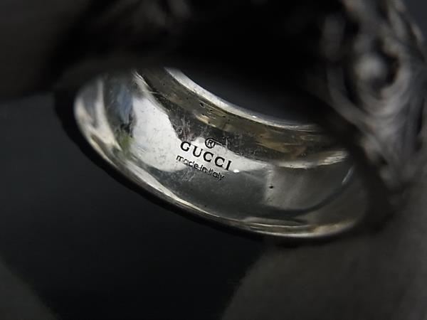 □極美品□GUCCI グッチ 433571 J8400 ガーデン SV925 リング 指輪