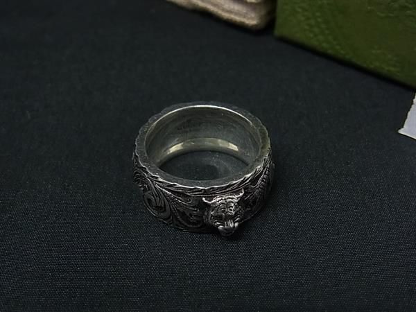 □極美品□GUCCI グッチ 433571 J8400 ガーデン SV925 リング 指輪