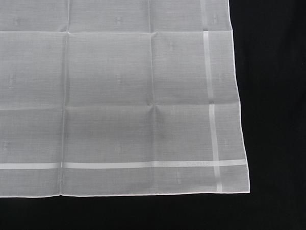 エルメス ホワイト ハンカチーフ Hパッサン □新品□未使用□ HERMES エルメス Hパッサン コットン100