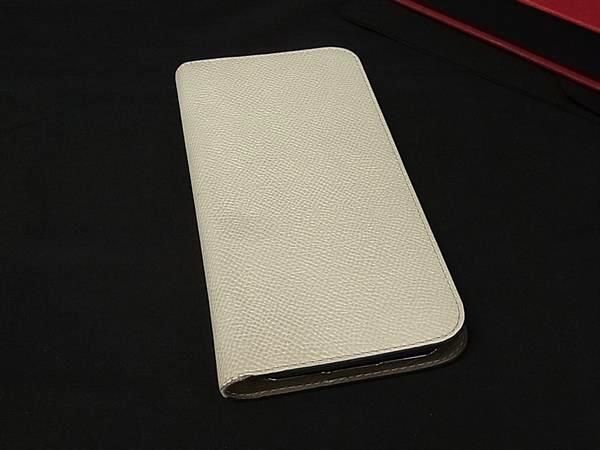 ■美品■ BONAVENTURA ボナベンチュラ レザー iPhone 15Plus対応 ダイアリーケース アイフォンケース アイボリー系 BU0300 9,774円