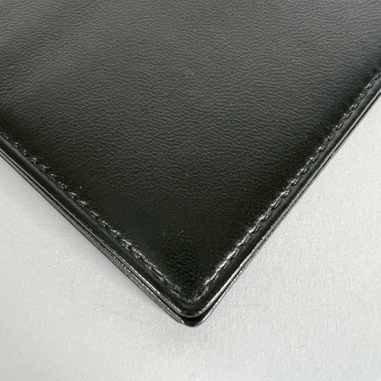 K-36 LOEWE ロエベ アナグラム カードケース パスケース ブラック レザー 64-10-260522 4-3