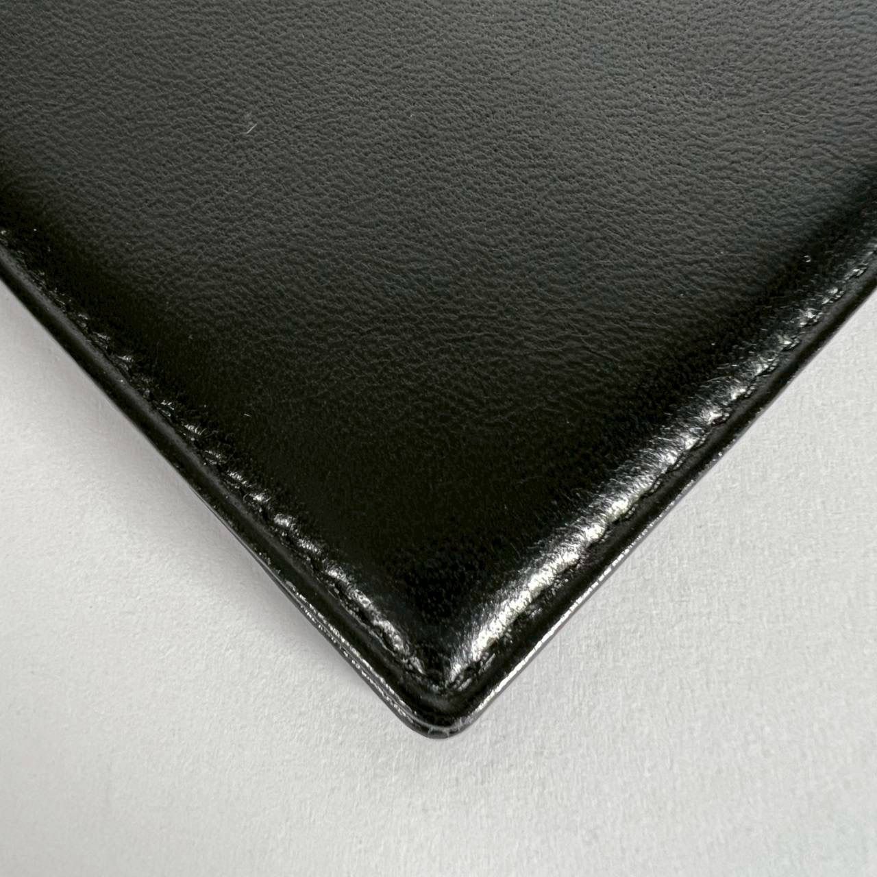 K-36 LOEWE ロエベ アナグラム カードケース パスケース ブラック レザー 64-10-260522 4-3